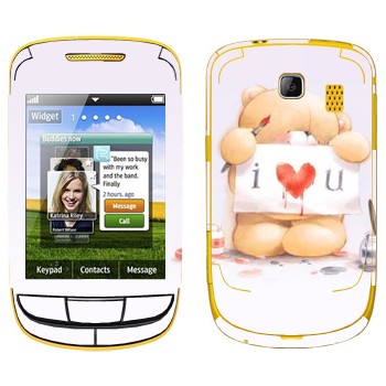   «  - I love You»   Samsung S3850 Corby II