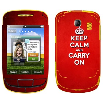   «Keep calm and carry on - »   Samsung S3850 Corby II