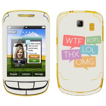   «WTF, ROFL, THX, LOL, OMG»   Samsung S3850 Corby II