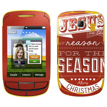   «Jesus is the reason for the season»   Samsung S3850 Corby II