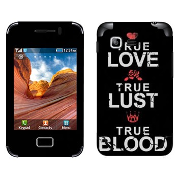   «True Love - True Lust - True Blood»   Samsung S5222 Star 3 Duos