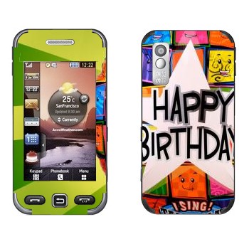   «  Happy birthday»   Samsung S5233 Star TV