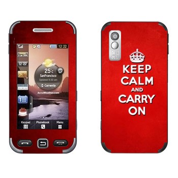   «Keep calm and carry on - »   Samsung S5233 Star TV