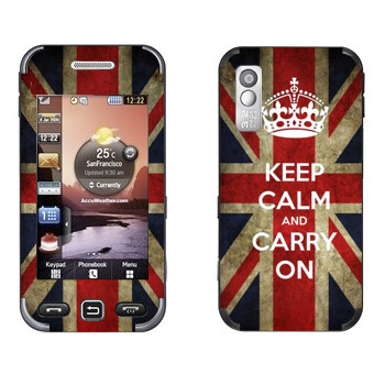   «Keep calm and carry on»   Samsung S5233 Star TV