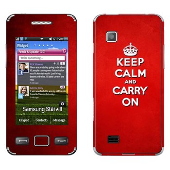   «Keep calm and carry on - »   Samsung S5260 Star II