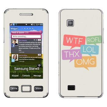   «WTF, ROFL, THX, LOL, OMG»   Samsung S5260 Star II