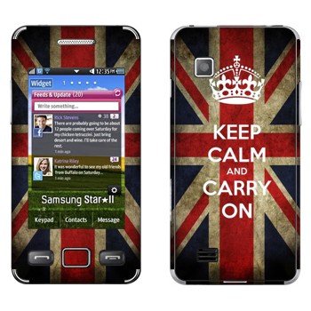   «Keep calm and carry on»   Samsung S5260 Star II