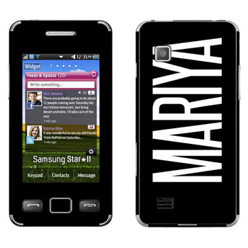   «Mariya»   Samsung S5260 Star II