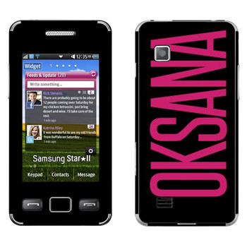   «Oksana»   Samsung S5260 Star II