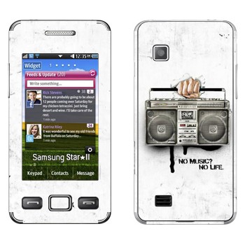   « - No music? No life.»   Samsung S5260 Star II