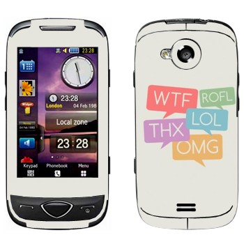   «WTF, ROFL, THX, LOL, OMG»   Samsung S5560