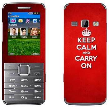   «Keep calm and carry on - »   Samsung S5610