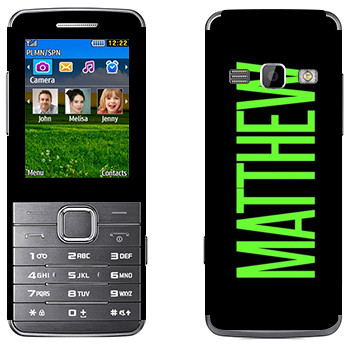   «Matthew»   Samsung S5610
