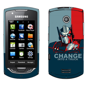   « : Change into a truck»   Samsung S5620 Monte