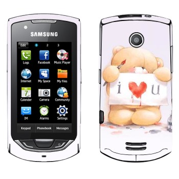   «  - I love You»   Samsung S5620 Monte