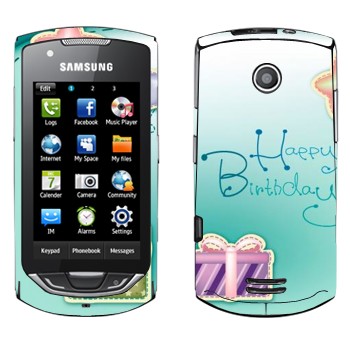   «Happy birthday»   Samsung S5620 Monte