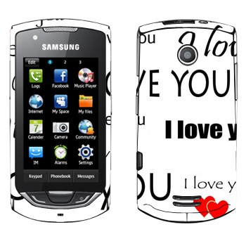   «I Love You -   »   Samsung S5620 Monte