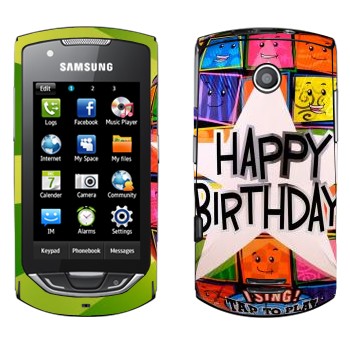   «  Happy birthday»   Samsung S5620 Monte