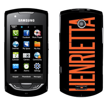   «Henrietta»   Samsung S5620 Monte
