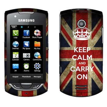   «Keep calm and carry on»   Samsung S5620 Monte