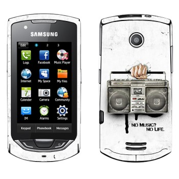   « - No music? No life.»   Samsung S5620 Monte