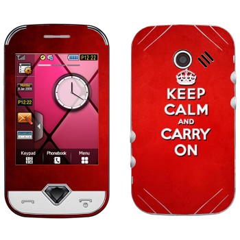  «Keep calm and carry on - »   Samsung S7070 Diva