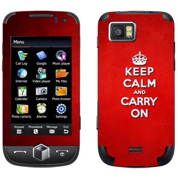   «Keep calm and carry on - »   Samsung S8000 Jet