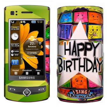   «  Happy birthday»   Samsung S8300 Ultra Touch
