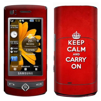   «Keep calm and carry on - »   Samsung S8300 Ultra Touch
