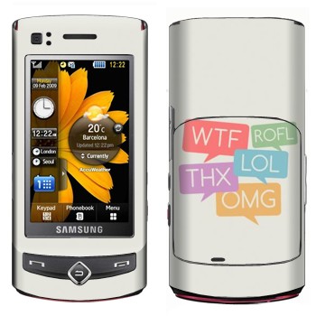   «WTF, ROFL, THX, LOL, OMG»   Samsung S8300 Ultra Touch