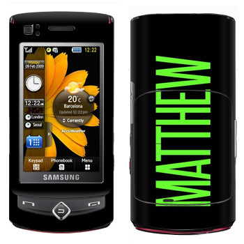   «Matthew»   Samsung S8300 Ultra Touch