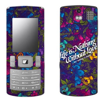   « Life is nothing without Love  »   Samsung U800 Soul