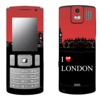   «I love London»   Samsung U800 Soul