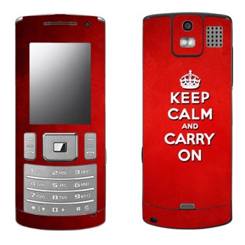   «Keep calm and carry on - »   Samsung U800 Soul