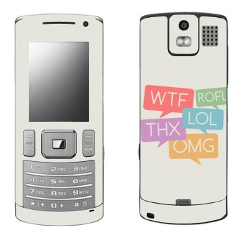   «WTF, ROFL, THX, LOL, OMG»   Samsung U800 Soul