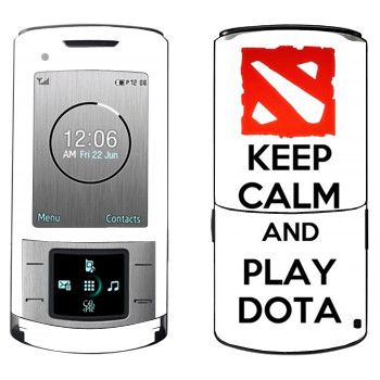   «Keep calm and Play DOTA»   Samsung U900 Soul