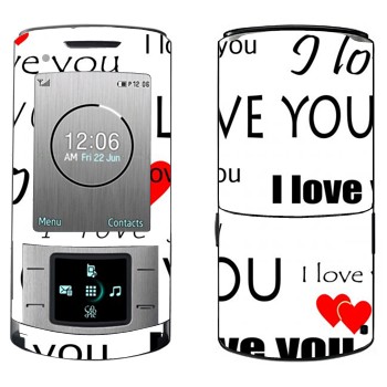   «I Love You -   »   Samsung U900 Soul