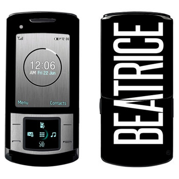   «Beatrice»   Samsung U900 Soul
