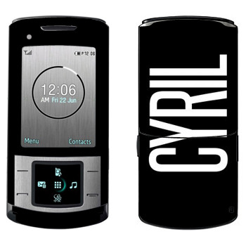   «Cyril»   Samsung U900 Soul