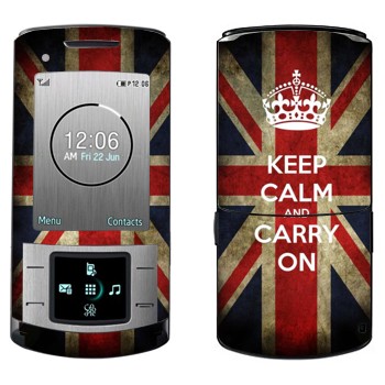   «Keep calm and carry on»   Samsung U900 Soul