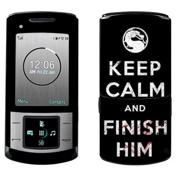   «Keep calm and Finish him Mortal Kombat»   Samsung U900 Soul