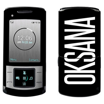   «Oksana»   Samsung U900 Soul