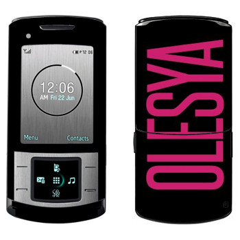   «Olesya»   Samsung U900 Soul