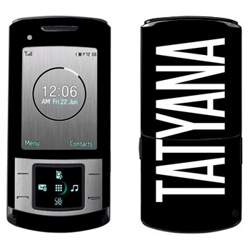   «Tatyana»   Samsung U900 Soul