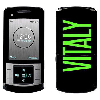   «Vitaly»   Samsung U900 Soul