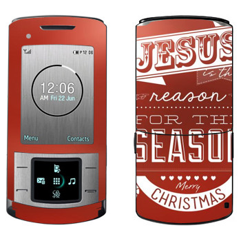   «Jesus is the reason for the season»   Samsung U900 Soul