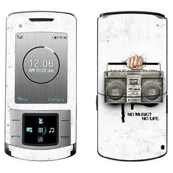   « - No music? No life.»   Samsung U900 Soul