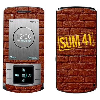   «- Sum 41»   Samsung U900 Soul