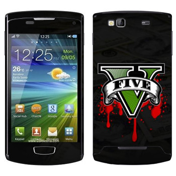   «GTA 5 - logo blood»   Samsung Wave 3