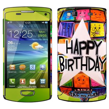   «  Happy birthday»   Samsung Wave 3